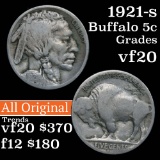 1921-s Buffalo Nickel 5c Grades vf, very fine (fc)