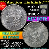 ***Auction Highlight*** Key date 1897-o Morgan Dollar $1 Graded Select Unc by USCG (fc)