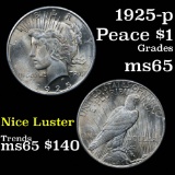 1925-p Peace Dollar $1 Grades GEM Unc