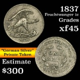 1837 Feuchtwanger 1c Grades xf+ (fc)