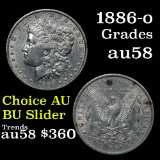 Key date 1886-o Morgan Dollar $1 Grades Choice AU/BU Slider (fc)