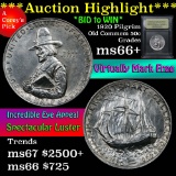 ***Auction Highlight*** 1920 Pilgrim Old Commem Half Dollar 50c Graded GEM++ Unc by USCG (fc)