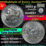 ***Auction Highlight*** 1901-p Morgan Dollar $1 Graded Select+ Unc by USCG (fc)