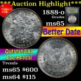 ***Auction Highlight*** 1888-o Morgan Dollar $1 Graded GEM Unc by USCG (fc)