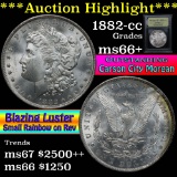 ***Auction Highlight*** 1882-cc Morgan Dollar $1 Graded GEM++ Unc by USCG (fc)