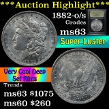 ***Auction Highlight*** 1882-o/s Morgan Dollar $1 Graded Select Unc by USCG (fc)