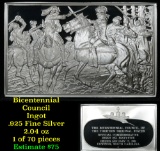 Bicentennial Council of 13 original States Ingot #65, Battle Of Cowpens - 1.84 oz sterling silver