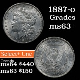 1887-o Morgan Dollar $1 Grades Select+ Unc (fc)