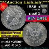 ***Auction Highlight*** Key date 1886-o Morgan Dollar $1 Graded Select Unc by USCG (fc)