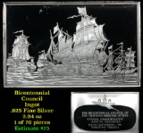 Bicentennial Council 13 original States #67, Battle Of Chesapeake Capes - 1.84 oz sterling silver