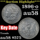 ***Auction Highlight*** Key date 1896-o Morgan Dollar $1 Grades Choice AU/BU Slider (fc)