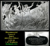 Bicentennial Council 13 original States #68 Benedict Arnold Burns New London-1.84 oz sterling silver