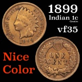 1899 Indian Cent 1c Grades vf++