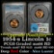 PCGS 1954-s Lincoln Cent 1c Graded ms66 RD By PCGS