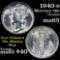 1940-s Over polished Die, Missing nose Mercury Dime 10c Grades GEM Unc