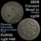 1818 Coronet Head Large Cent 1c Grades vg+