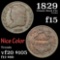 1829 Classic Head half cent 1/2c Grades f+