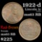 1922-d Lincoln Cent 1c Grades Select Unc RB (fc)
