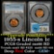 PCGS 1955-s Lincoln Cent 1c Graded ms66 RD By PCGS