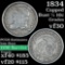 1834 Capped Bust Half Dime 1/2 10c Grades vf++