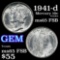 1941-d Mercury Dime 10c Grades GEM FSB