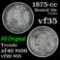 1875-cc Seated Liberty Dime 10c Grades vf++