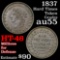 1837 Not One Cent, Millions for Defense HT-46 Hard Times Token Grades Choice AU