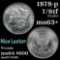 1878-p 7/8tf Morgan Dollar $1 Grades Select+ Unc (fc)