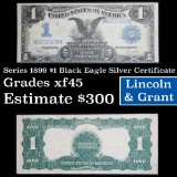 Series 1899 $1 Black Eagle Silver Certificate Grades xf+ (fc)