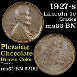 1927-s Lincoln Cent 1c Grades Select Unc BN