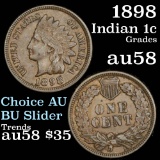 1898 Indian Cent 1c Grades Choice AU/BU Slider