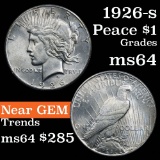 1926-s Peace Dollar $1 Grades Choice Unc (fc)