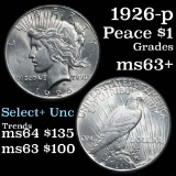 1926-p Peace Dollar $1 Grades Select+ Unc