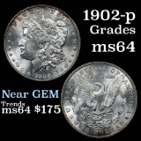 1902-p Morgan Dollar $1 Grades Choice Unc