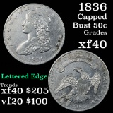 1836 Capped Bust Half Dollar 50c Grades xf (fc)