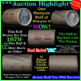 ***Auction Highlight*** Incredible Find, Uncirculated Morgan $1 Shotgun Roll 1879 & cc ends  (fc)