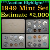 ***Auction Highlight*** Original 1949 United States Mint Set Exceptional Toning (fc)