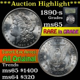 ***Auction Highlight*** 1890-s Morgan Dollar $1 Graded GEM Unc by USCG (fc)