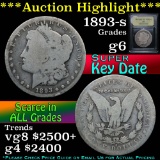 ***Auction Highlight*** 1893-s Morgan Dollar $1 Graded g+ by USCG (fc)