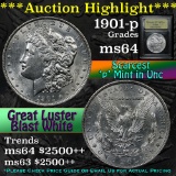 ***Auction Highlight*** 1901-p Morgan Dollar $1 Graded Choice Unc by USCG (fc)