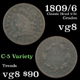 1809/6 C-5 Classic Head half cent 1/2c Grades vg, very good