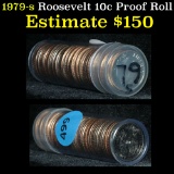 1 Full Roll 1979 Proof Roosevelt Dimes 10c Grades