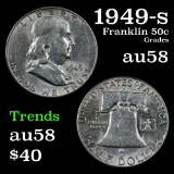1949-s Franklin Half Dollar 50c Grades Choice AU/BU Slider