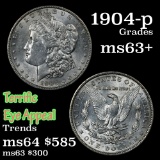 1904-p Morgan Dollar $1 Grades Select+ Unc (fc)