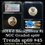 NGC 2014-d Native Hospitality Sacagawea $1 Graded sp69 By NGC