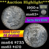 ***Auction Highlight*** 1900-s Morgan Dollar $1 Graded Select+ Unc by USCG (fc)