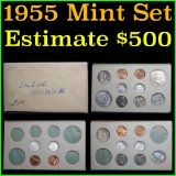 ***Auction Highlight*** Original 1955 United States Mint Set (fc)