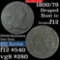 ***Auction Highlight*** 1800 80/79 2nd Hair Draped Bust Large Cent 1c Grades f, fine (fc)