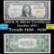 SCARCE 1935A $1 Silver Certificate, Yellow Seal North Africa Emergency WWII Note Grades xf+ (fc)