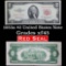 1953a $2 red seal United States note Grades xf+